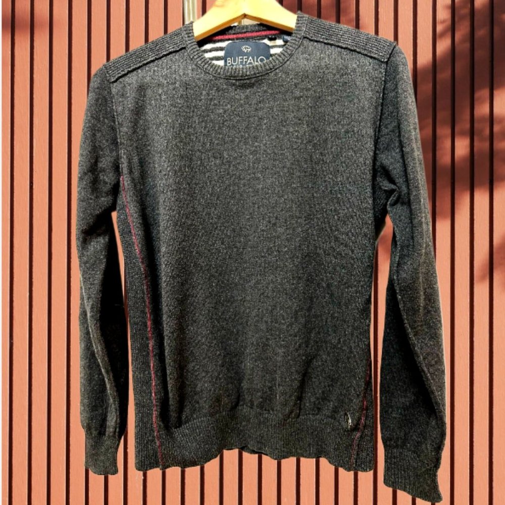 Buffalo David Bitton Men's Black Sweater Cotton & Wool